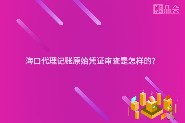 海口代理记账原始凭证审查是怎样的？